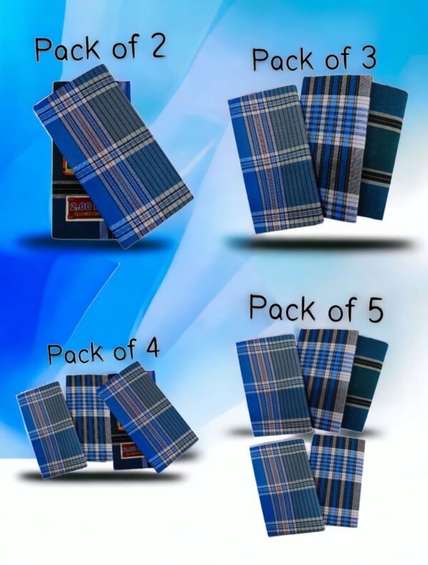 Mens Ethnic Wear Lungi For Daily Use With 2.1 Meter Length